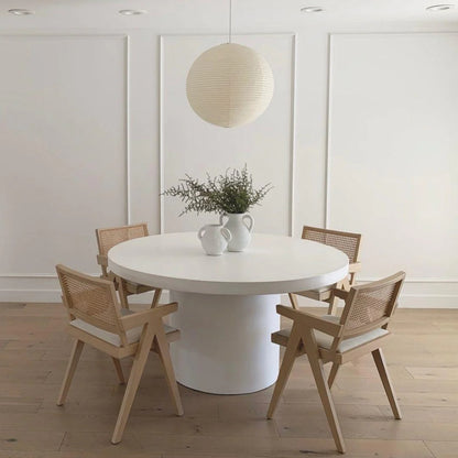 Runde Papier-Pendelleuchte - Warmes, diffuses Licht