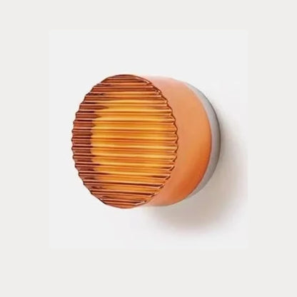 Runde Wandleuchte – Milchglas, zweiseitig leuchtend