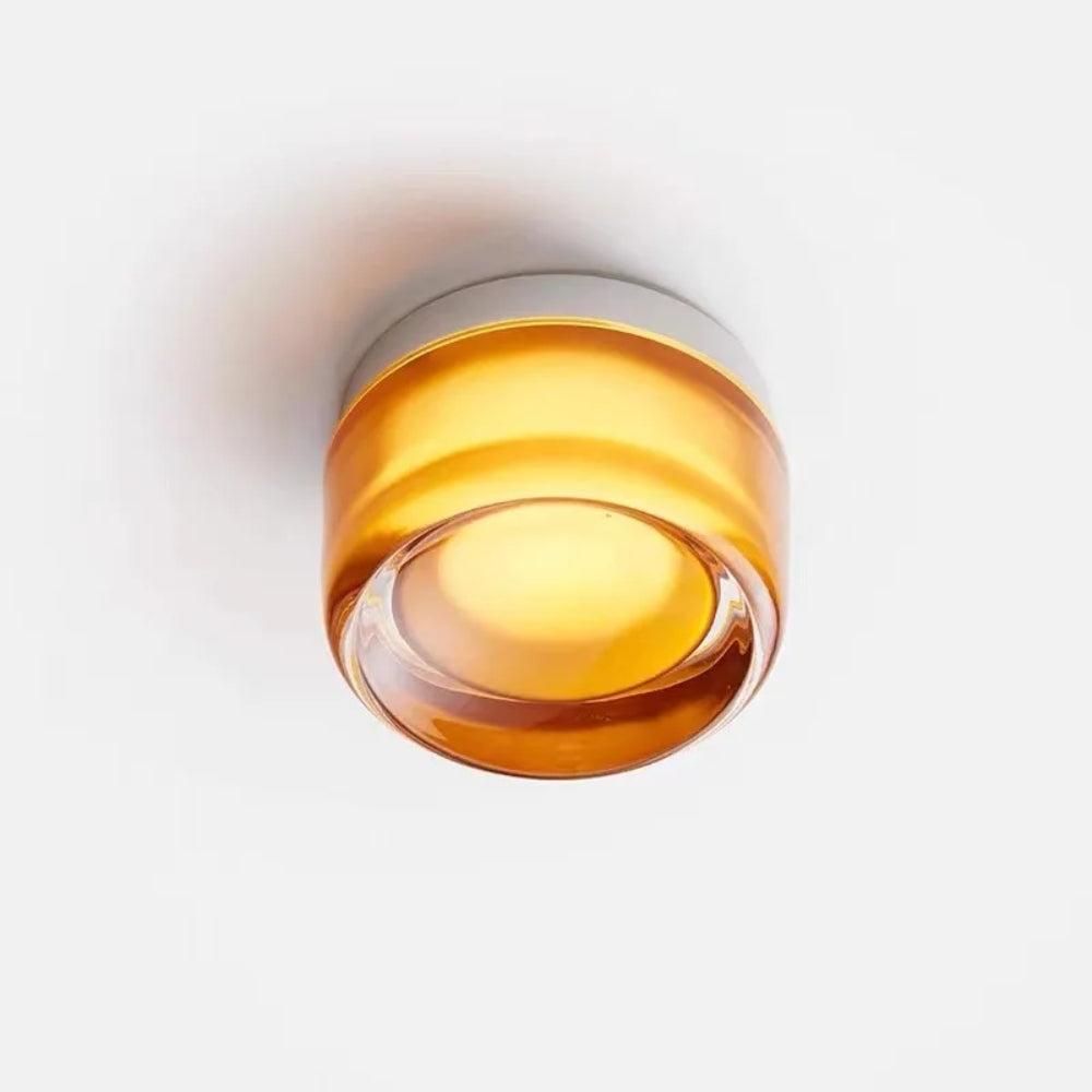 Runde Wandleuchte – Milchglas, zweiseitig leuchtend