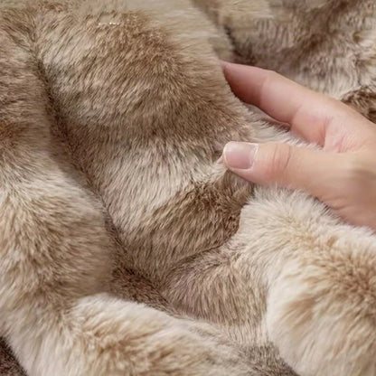 Runder Winter Teppich – Weiche Matte für Wohnzimmer und Schlafzimmer