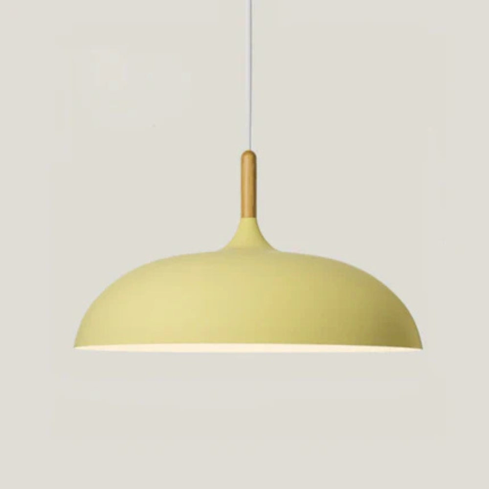 Sanfte Pendelleuchte – Verstellbar & Retro-Design mit Holz-Akzenten