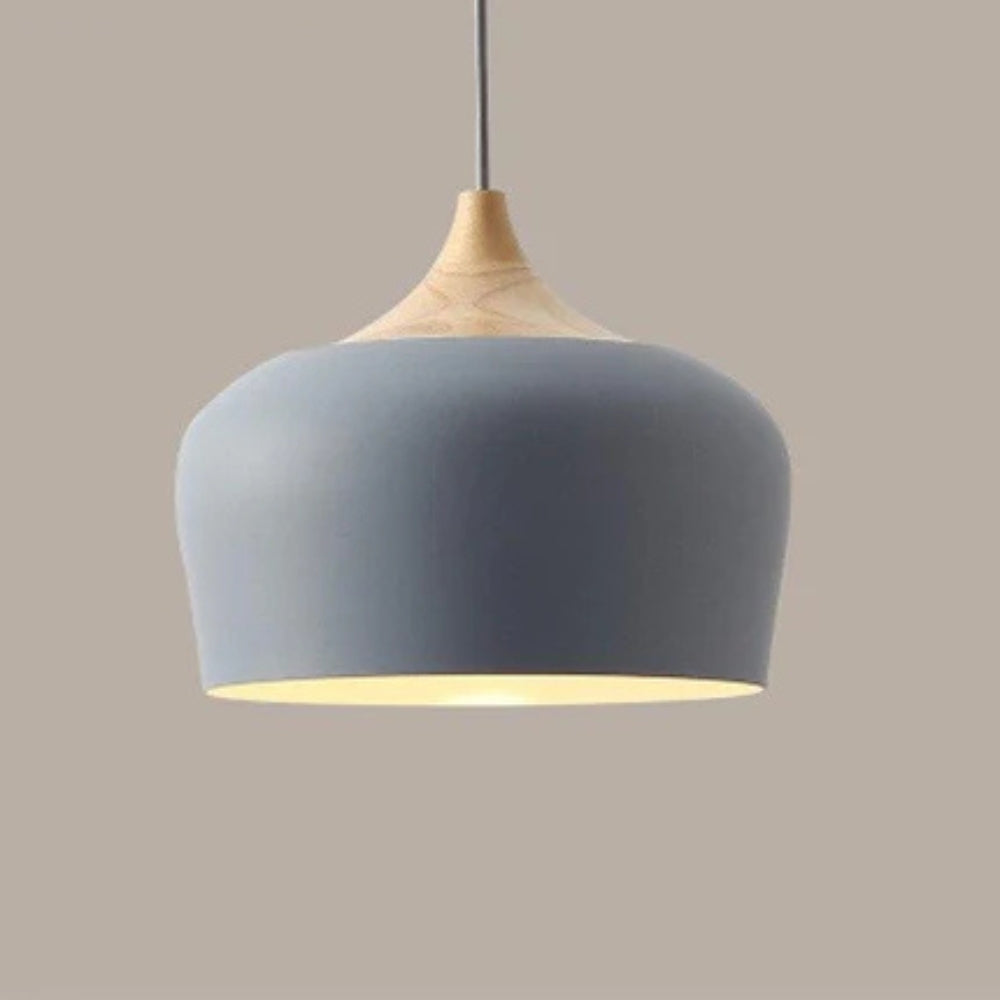 Sanfte Pendelleuchte – Verstellbar & Retro-Design mit Holz-Akzenten