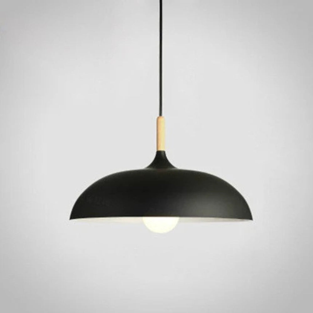 Sanfte Pendelleuchte – Verstellbar & Retro-Design mit Holz-Akzenten