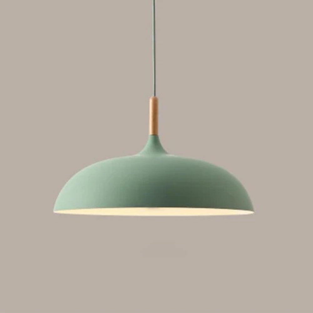 Sanfte Pendelleuchte – Verstellbar & Retro-Design mit Holz-Akzenten