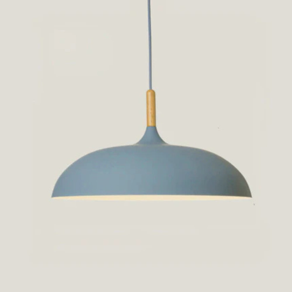 Sanfte Pendelleuchte – Verstellbar & Retro-Design mit Holz-Akzenten