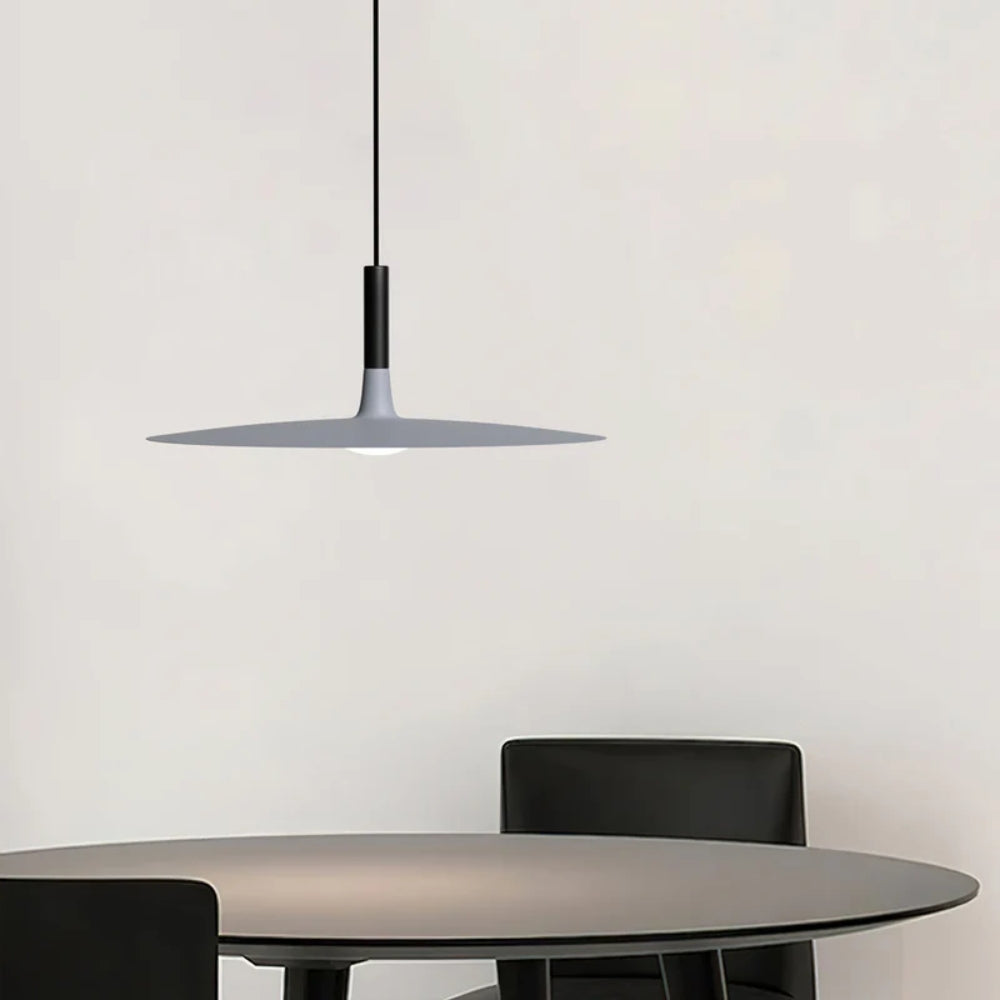 Scheibenförmige Pendelleuchte - Ultraflache moderne Form