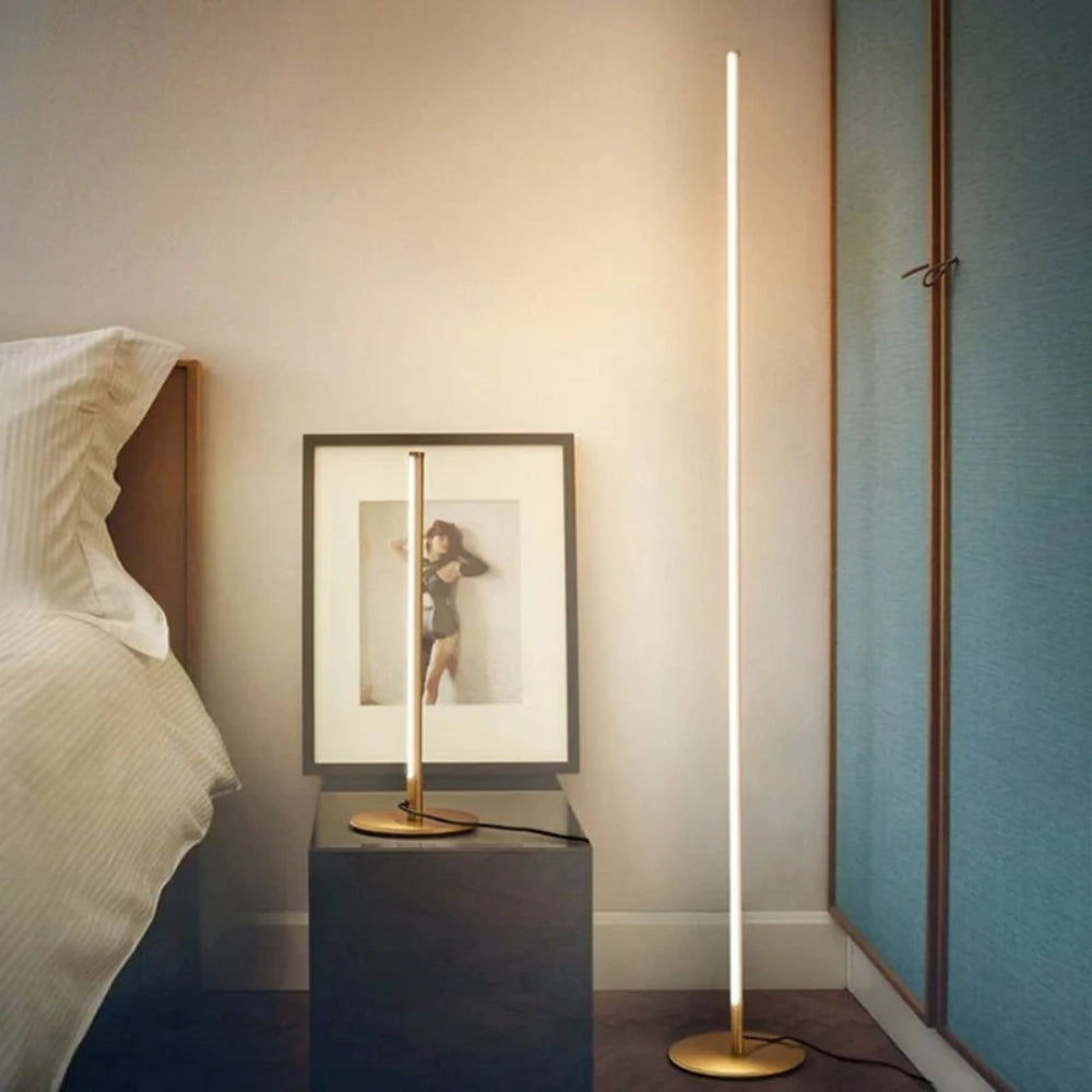 Schlanke LED-Stehlampe – Minimalistische dimmbare oder nicht dimmbare Optionen