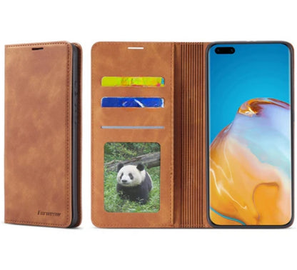 Handy-Schutzhülle - Magnetverschluss mit integrierten Taschen für iPhones