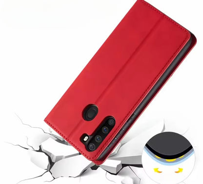 Handy-Schutzhülle - Magnetverschluss mit integrierten Taschen für iPhones