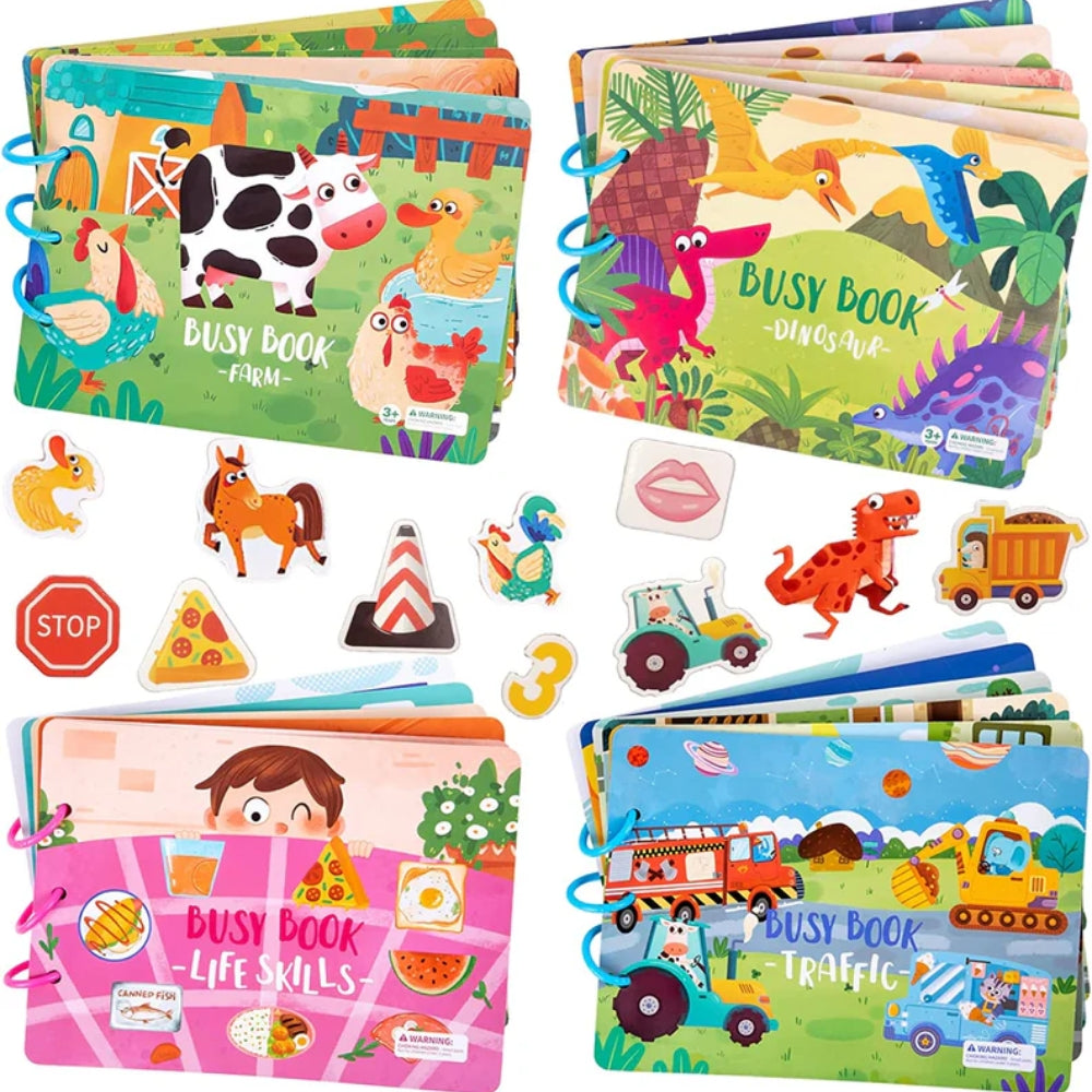 Sinnes Belegtes Buch - Interaktives Lernspielzeug für Kinder