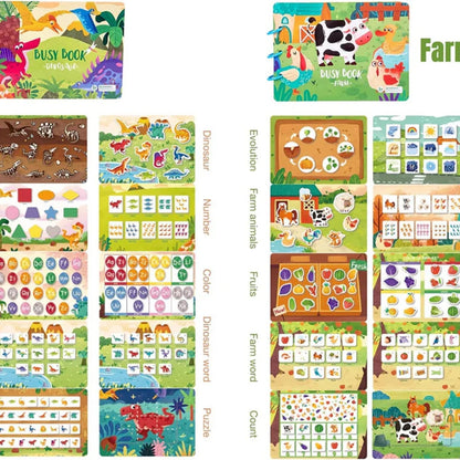 Sinnes Belegtes Buch - Interaktives Lernspielzeug für Kinder