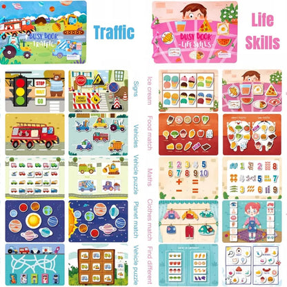 Sinnes Belegtes Buch - Interaktives Lernspielzeug für Kinder