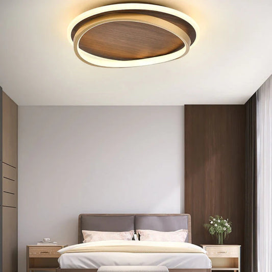 Skandinavische LED-Deckenleuchte – Rundes Design mit Sanftem Leuchtring