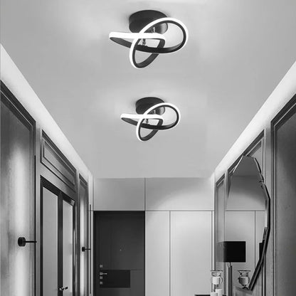 Skulpturale LED-Deckenlampe - Moderne geometrische Leuchte