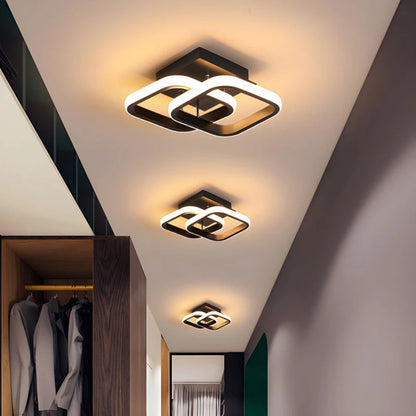 Skulpturale LED-Deckenlampe - Moderne geometrische Leuchte