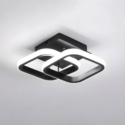 Skulpturale LED-Deckenlampe - Moderne geometrische Leuchte