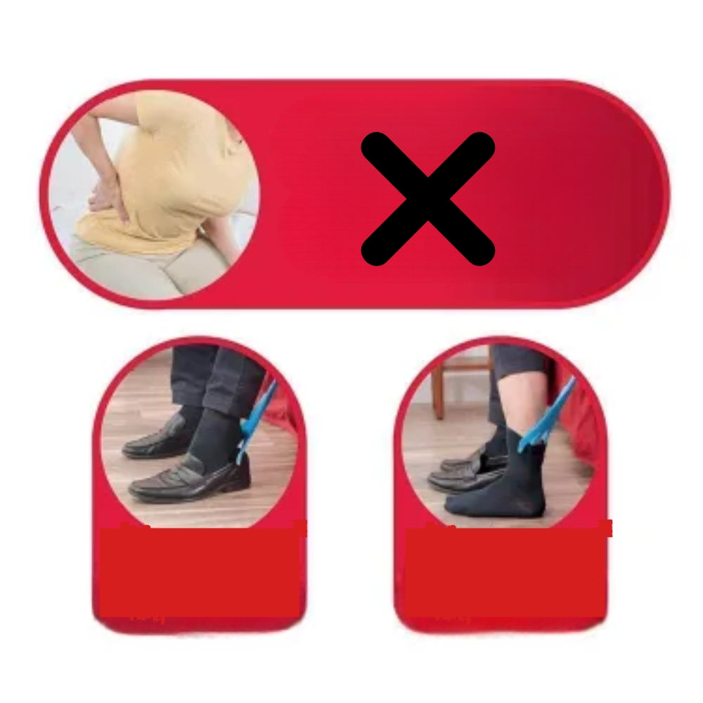 Socken- und Schuhschieber-Hornwerkzeug - einfache Schuhhilfe für alle