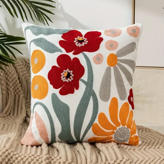 Sofakissen mit floralem Design - Komfort mit abnehmbarem Bezug