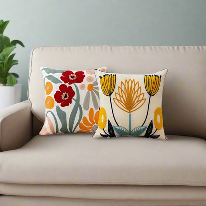 Sofakissen mit floralem Design - Komfort mit abnehmbarem Bezug