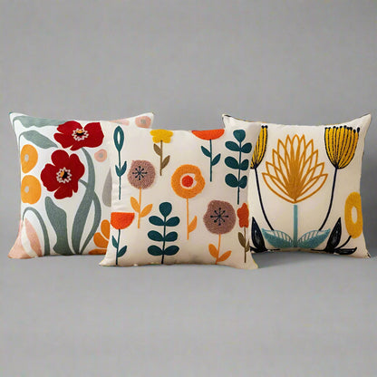 Sofakissen mit floralem Design - Komfort mit abnehmbarem Bezug