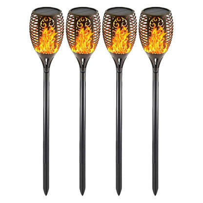 Solar-Gartenlampe mit Sensor - kabellose Außenbeleuchtung mit warmem Licht