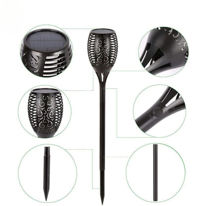 Solar-Gartenlampe mit Sensor - kabellose Außenbeleuchtung mit warmem Licht