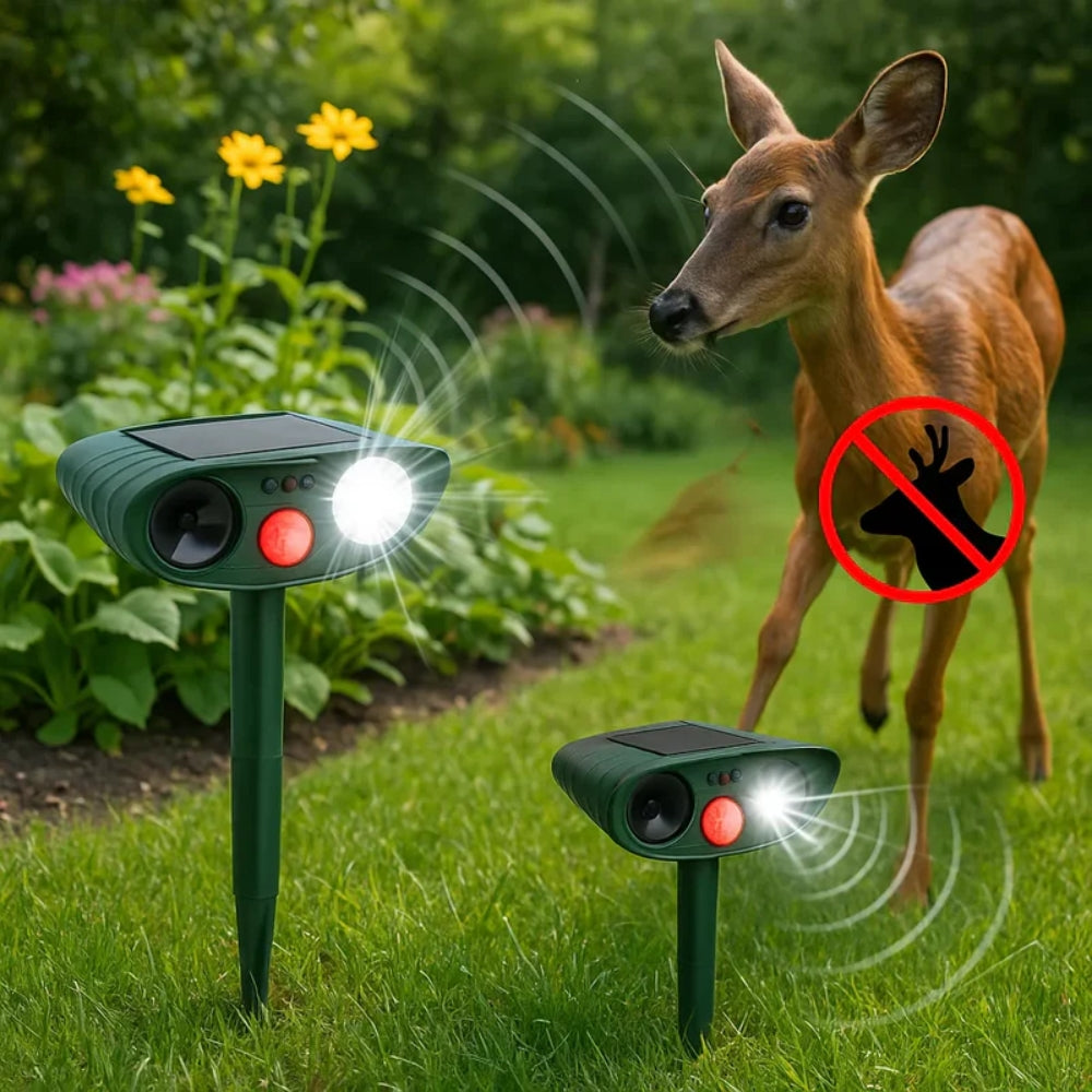 Solar-Tiervertreiber - bewegungsaktiviert für Gärten und Höfe