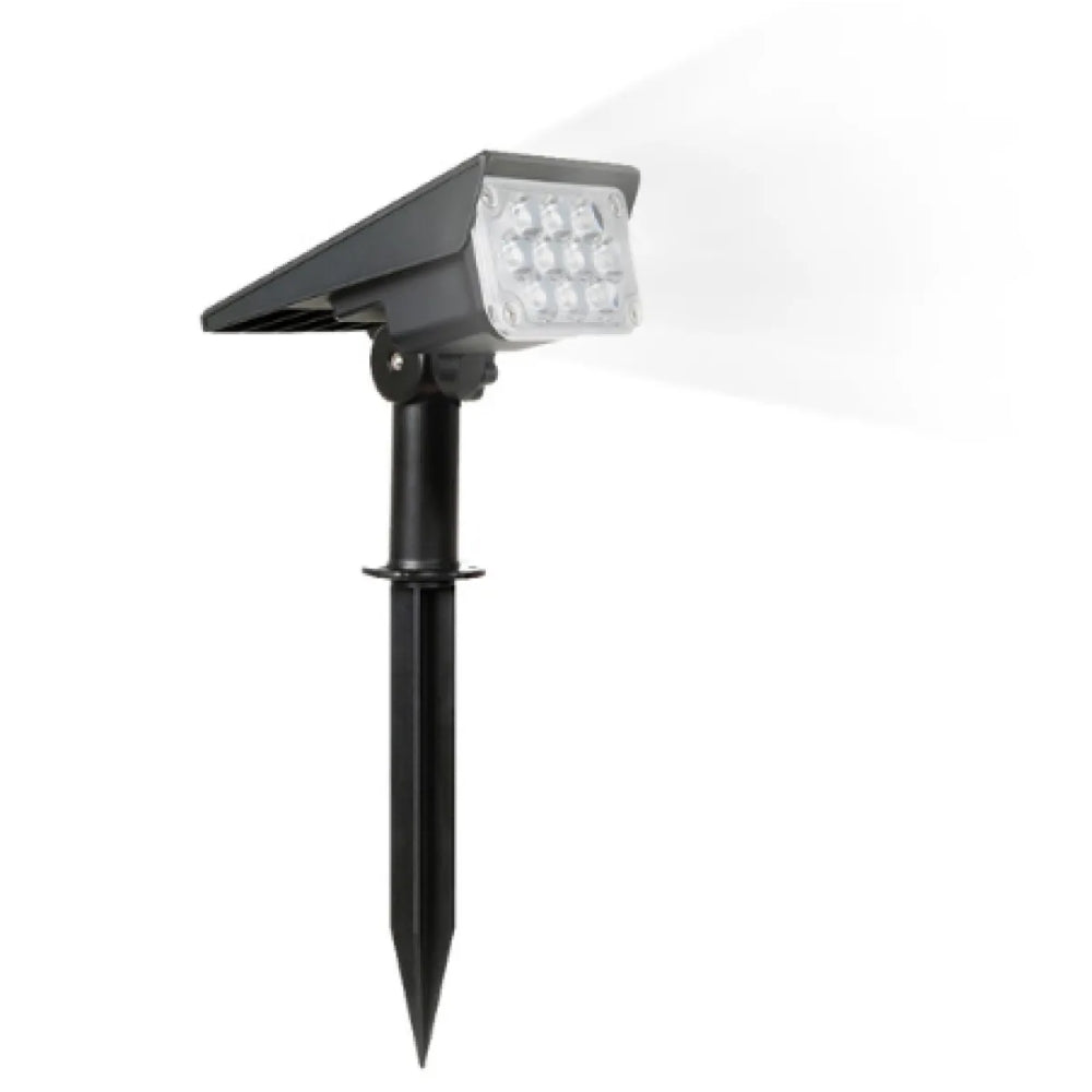 Solarbetriebene Außenstehlampe – Automatisches Ein/Aus für Gartenbeleuchtung