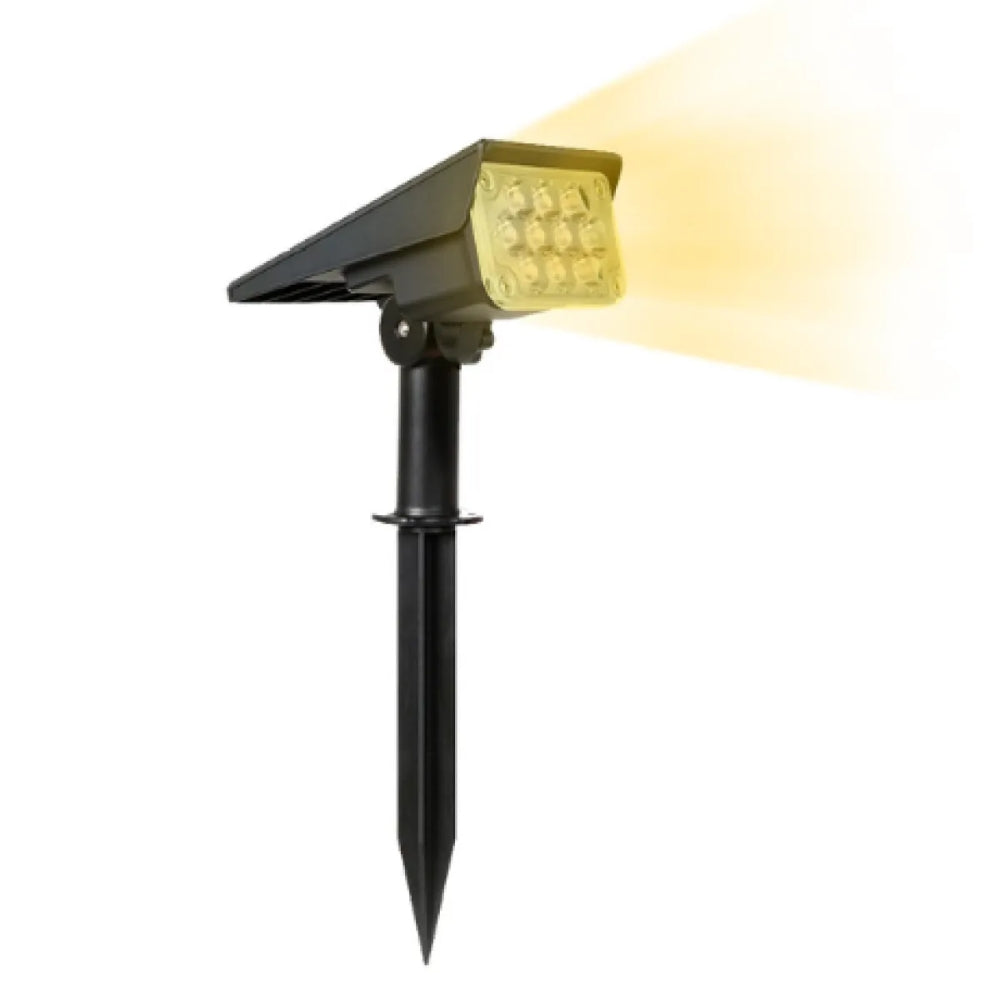 Solarbetriebene Außenstehlampe – Automatisches Ein/Aus für Gartenbeleuchtung