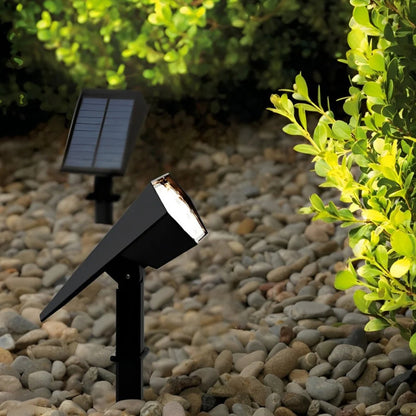 Solarbetriebene Außenstehlampe – Automatisches Ein/Aus für Gartenbeleuchtung