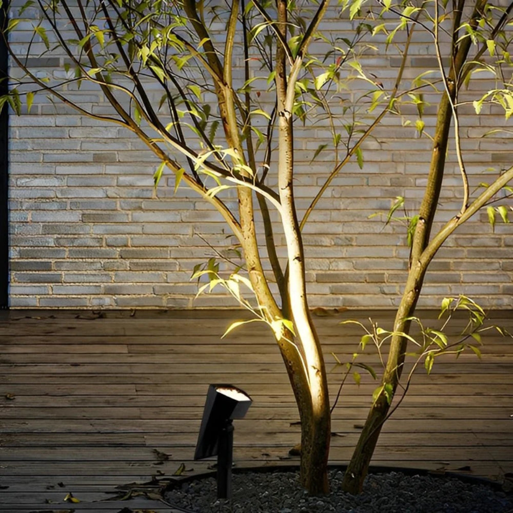 Solarbetriebene Außenstehlampe – Automatisches Ein/Aus für Gartenbeleuchtung