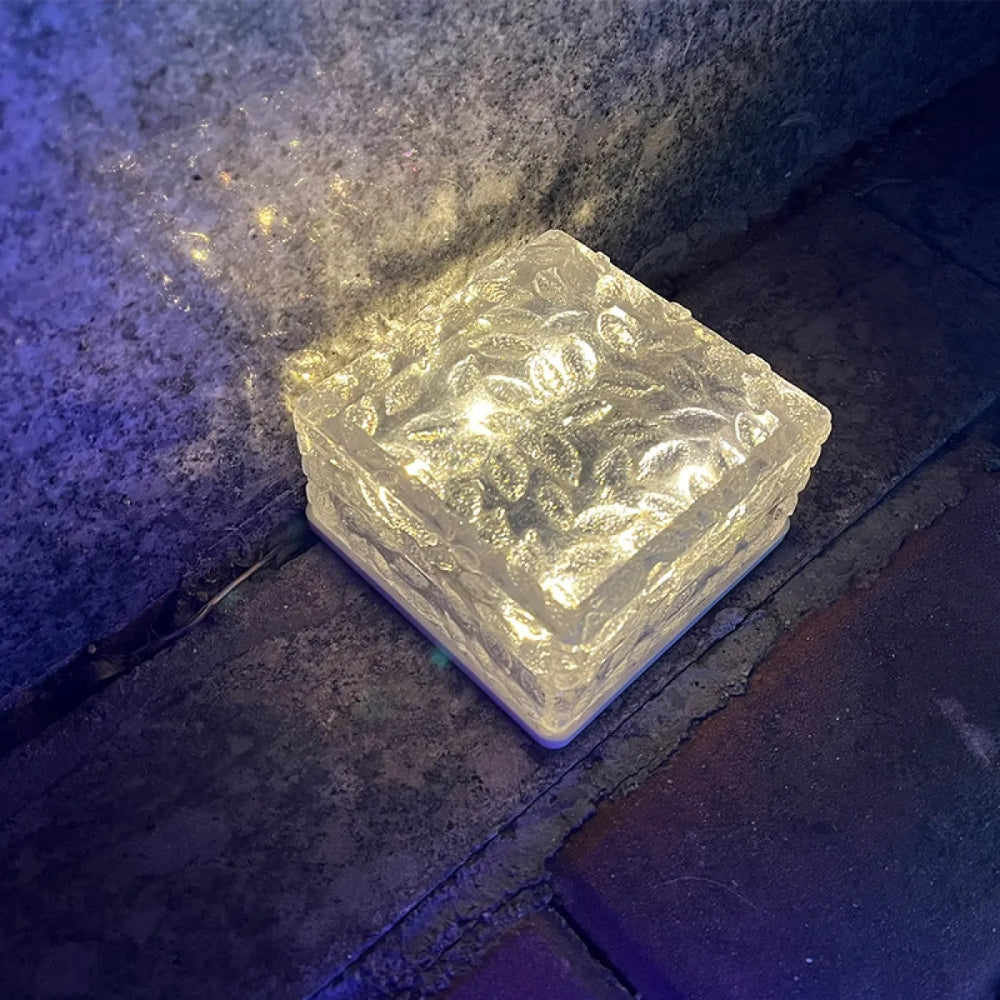 Solareisziegel-Bodenlampe – LED-Außenbeleuchtung für Garten und Terrasse