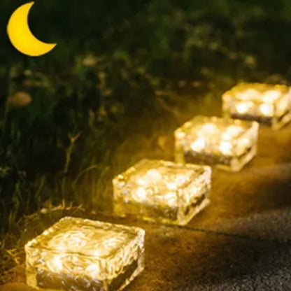 Solareisziegel-Bodenlampe – LED-Außenbeleuchtung für Garten und Terrasse