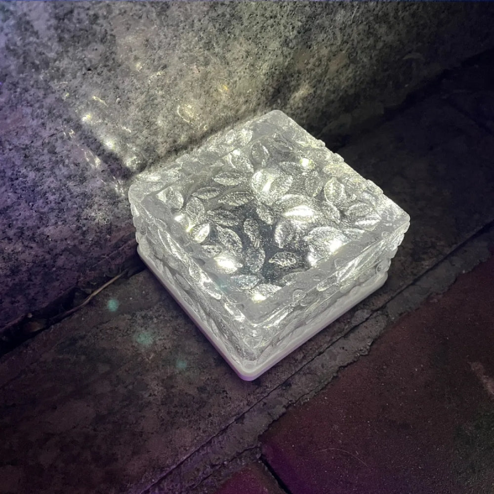 Solareisziegel-Bodenlampe – LED-Außenbeleuchtung für Garten und Terrasse