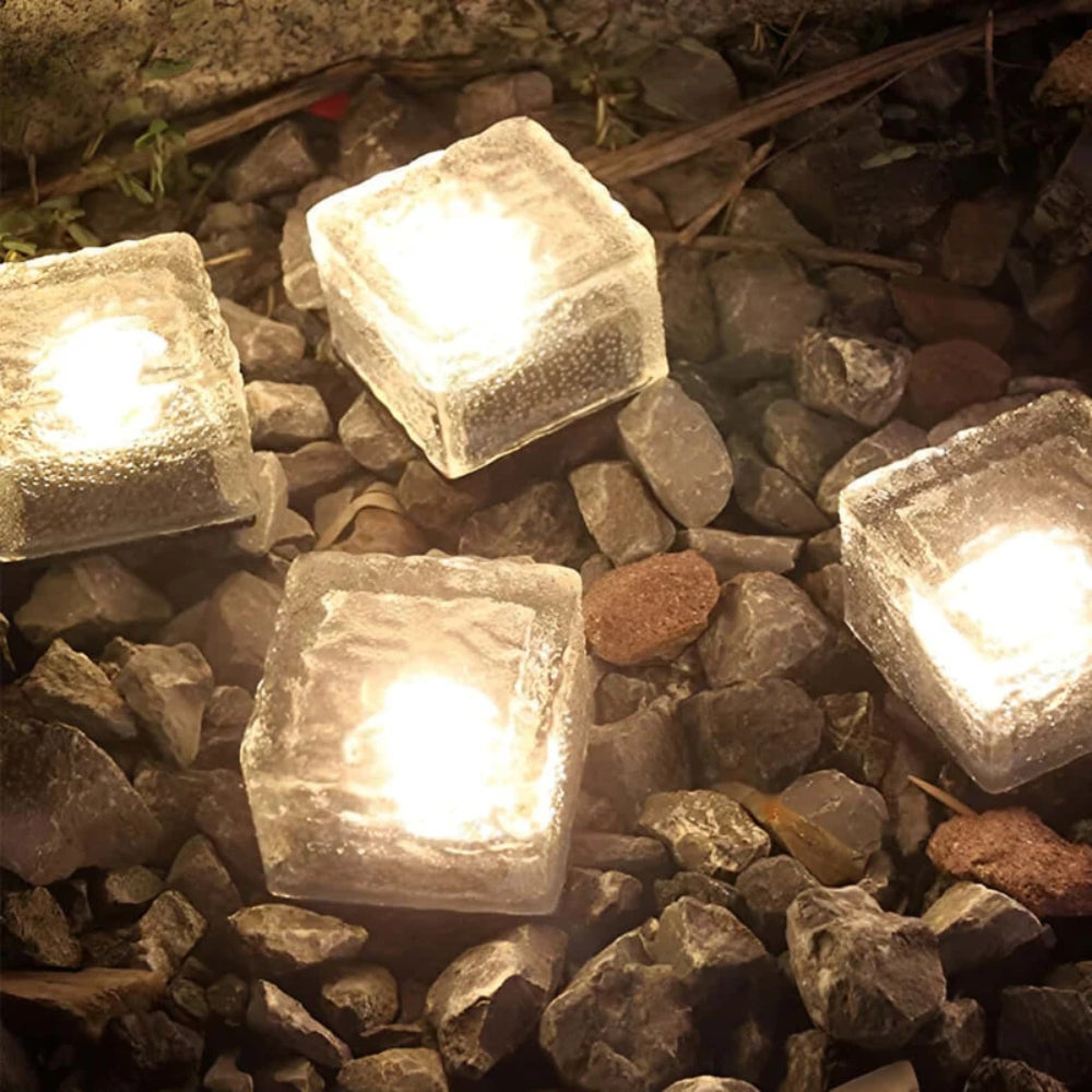 Solareisziegel-Bodenlampe – LED-Außenbeleuchtung für Garten und Terrasse
