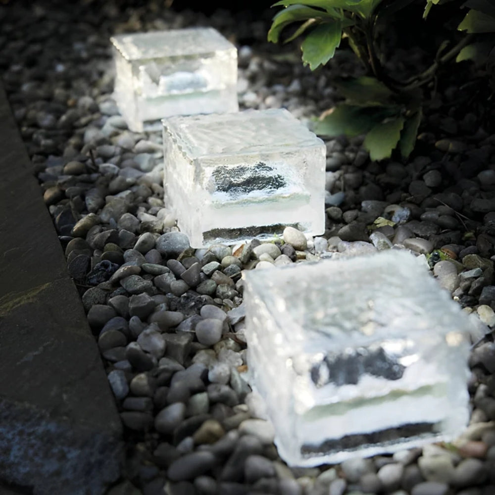 Solareisziegel-Bodenlampe – LED-Außenbeleuchtung für Garten und Terrasse