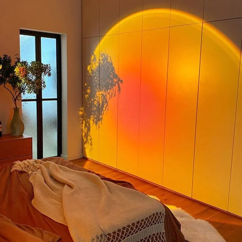 Sonnenuntergang Projektionslampe - 360° drehbare LED mit 13 Lichtmodi