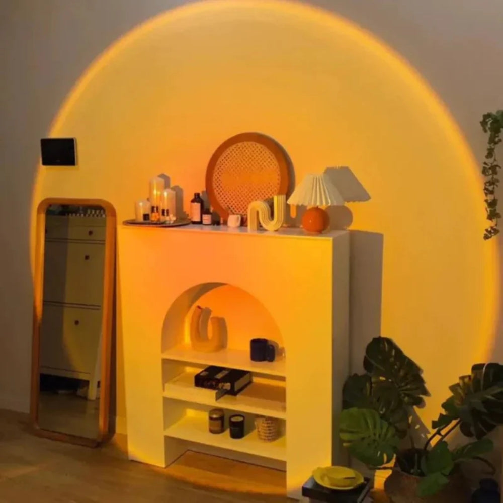 Sonnenuntergang Projektionslampe - 360° drehbare LED mit 13 Lichtmodi