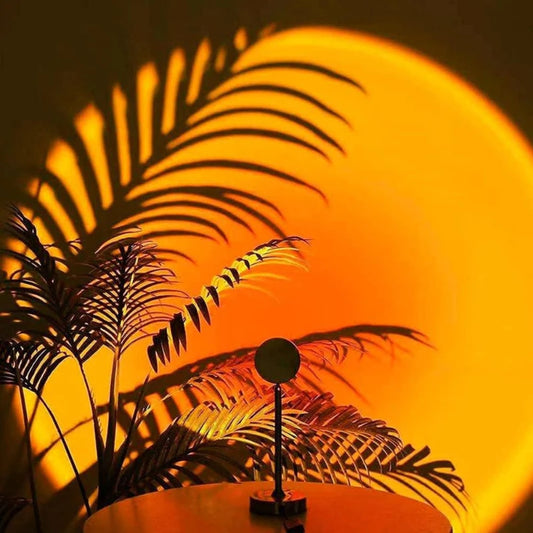 Sonnenuntergang Projektionslampe - 360° drehbare LED mit 13 Lichtmodi