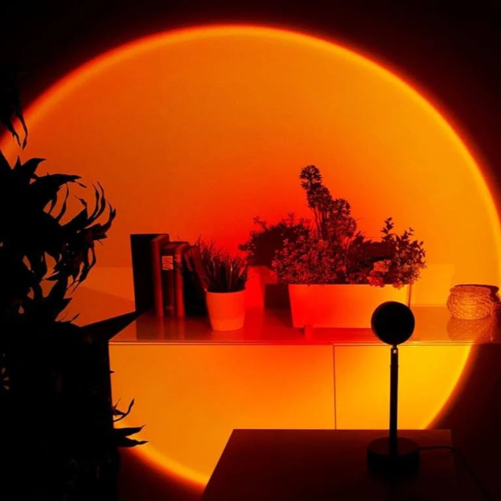 Sonnenuntergang Projektionslampe - 360° drehbare LED mit 13 Lichtmodi