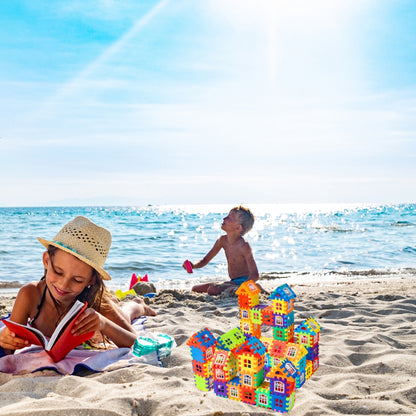 Stapeln Puzzle Blöcke - 150-teiliges pädagogisches Spielset für Kinder