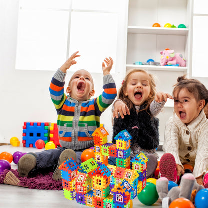 Stapeln Puzzle Blöcke - 150-teiliges pädagogisches Spielset für Kinder