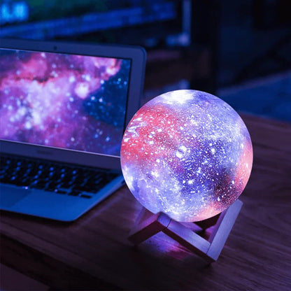 Starry Sky Tischlampe - Wiederaufladbares Nachtlicht mit Touch-Steuerung
