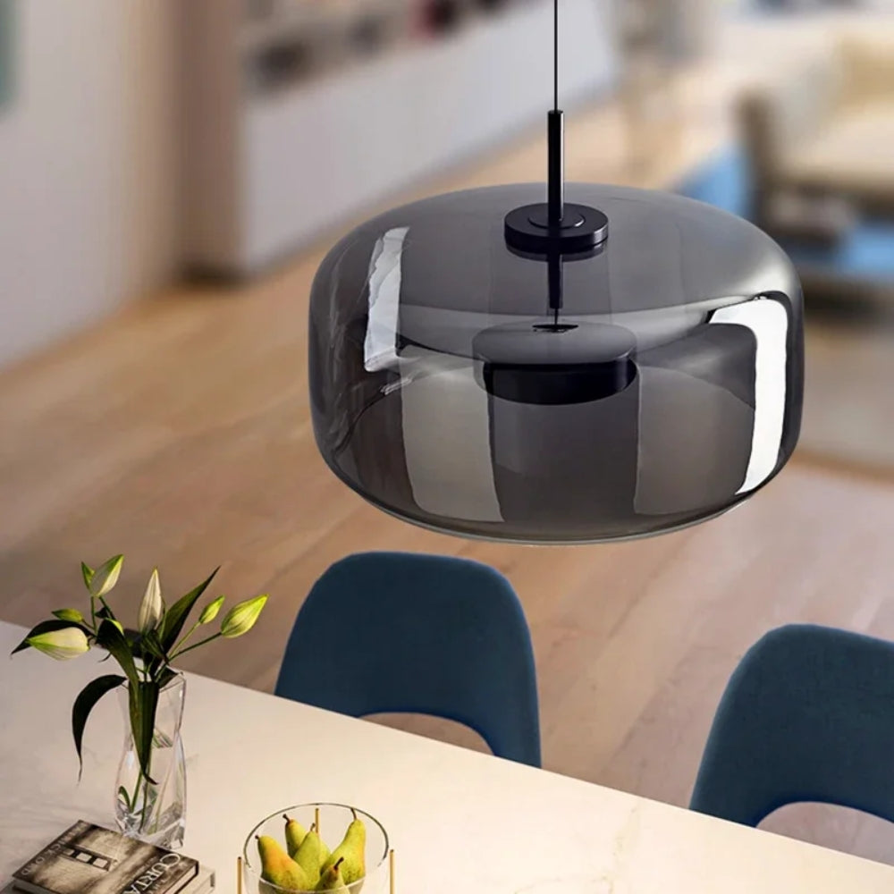 Stellungnahme Glas-Hängeleuchte - Verstellbar mit minimalistischem Gestaltung