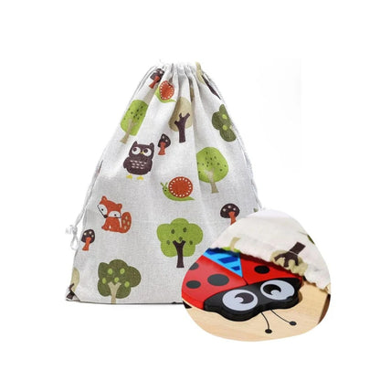 Tier Puzzle-Satz - 6 lustige Formen mit Aufbewahrungstasche für Kinder