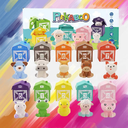 Tier-Zuordnung & Sortierung Lernspielzeug – Bauernhof-Spielset für Kinder