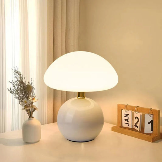 Tischlampe – Pilzform & Sanftes Ambiente Licht