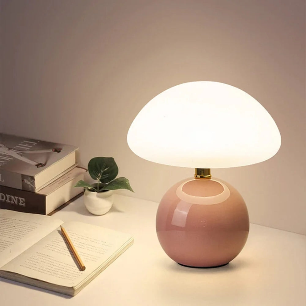 Tischlampe – Pilzform & Sanftes Ambiente Licht
