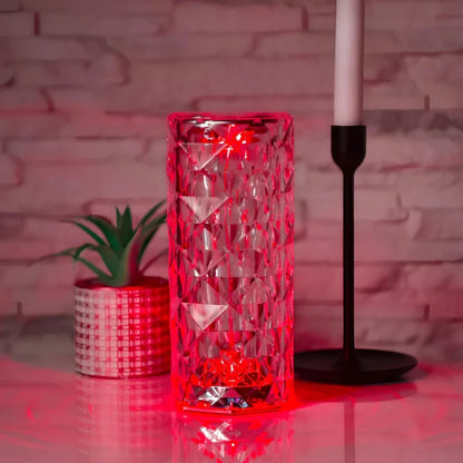 Touch-Aktivierte Kristall-Tischlampe – Elegantes Glasdesign