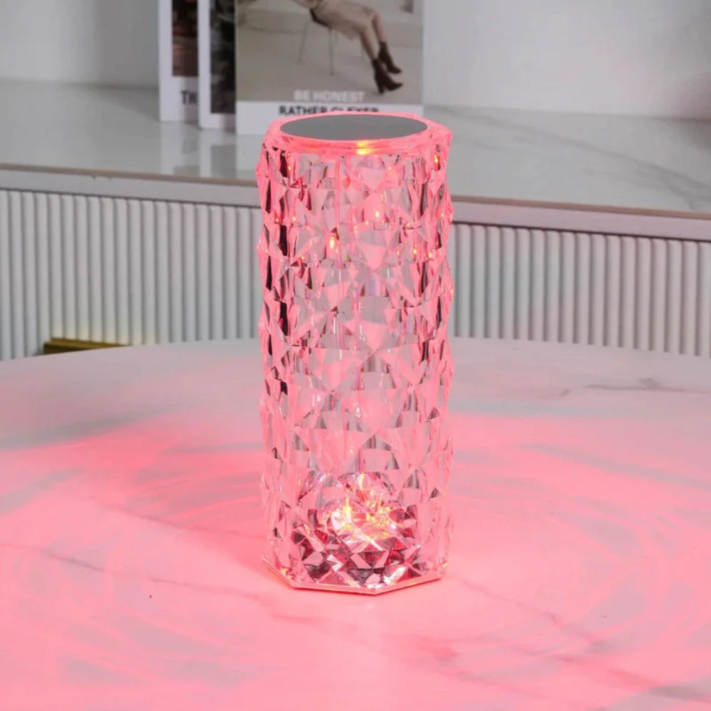 Touch-Aktivierte Kristall-Tischlampe – Elegantes Glasdesign